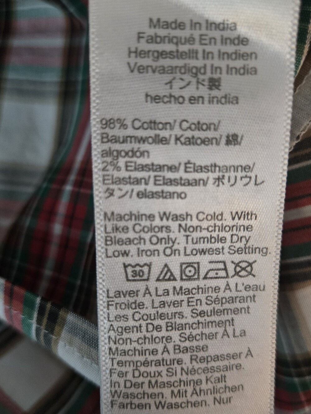 J. CREW Women Size 4 Plaid Cotton L/Sl Dress, Ruffle Neckline & Tie Belt NWT - Picture 12 of 12